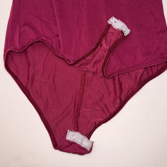 Maroon body suit Charlotte Russe - Picture 3 of 4